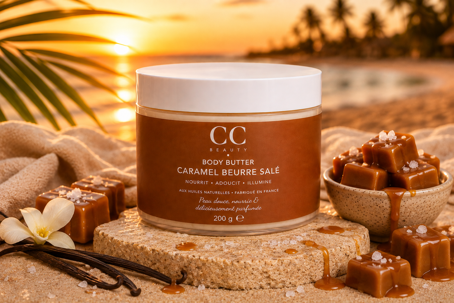 Caramel beurre salé  – Body Butter Pailleté