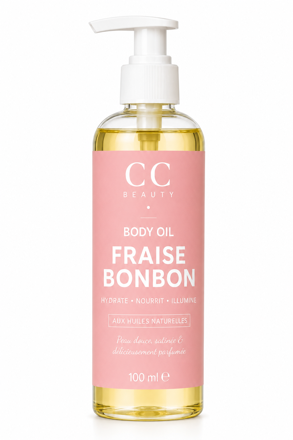 Body Oil Fraise Bonbon – Huile Corps Parfumée 100 ml