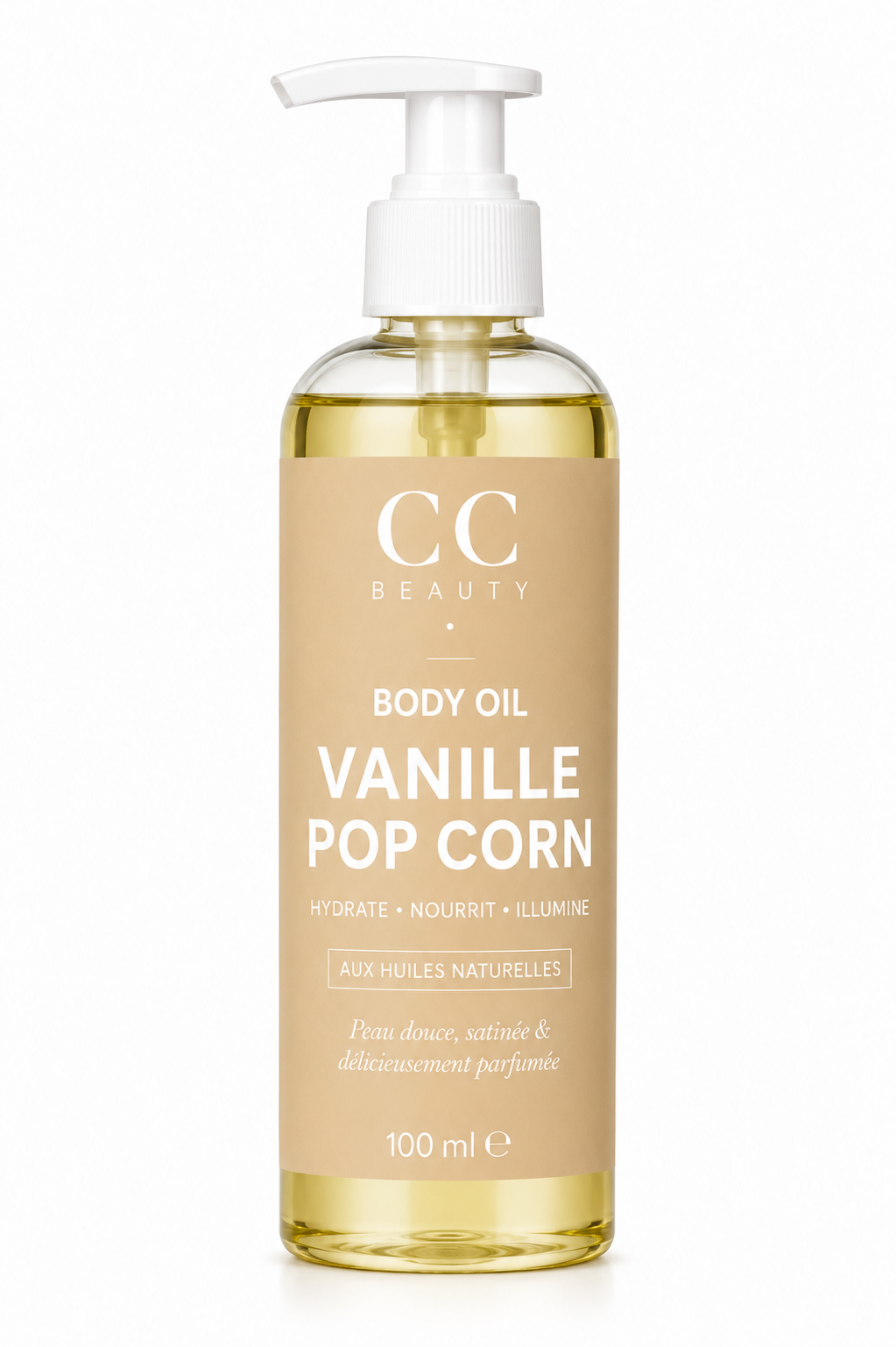 Body Oil Vanille Pop Corn – Huile Corps Parfumée 100 ml