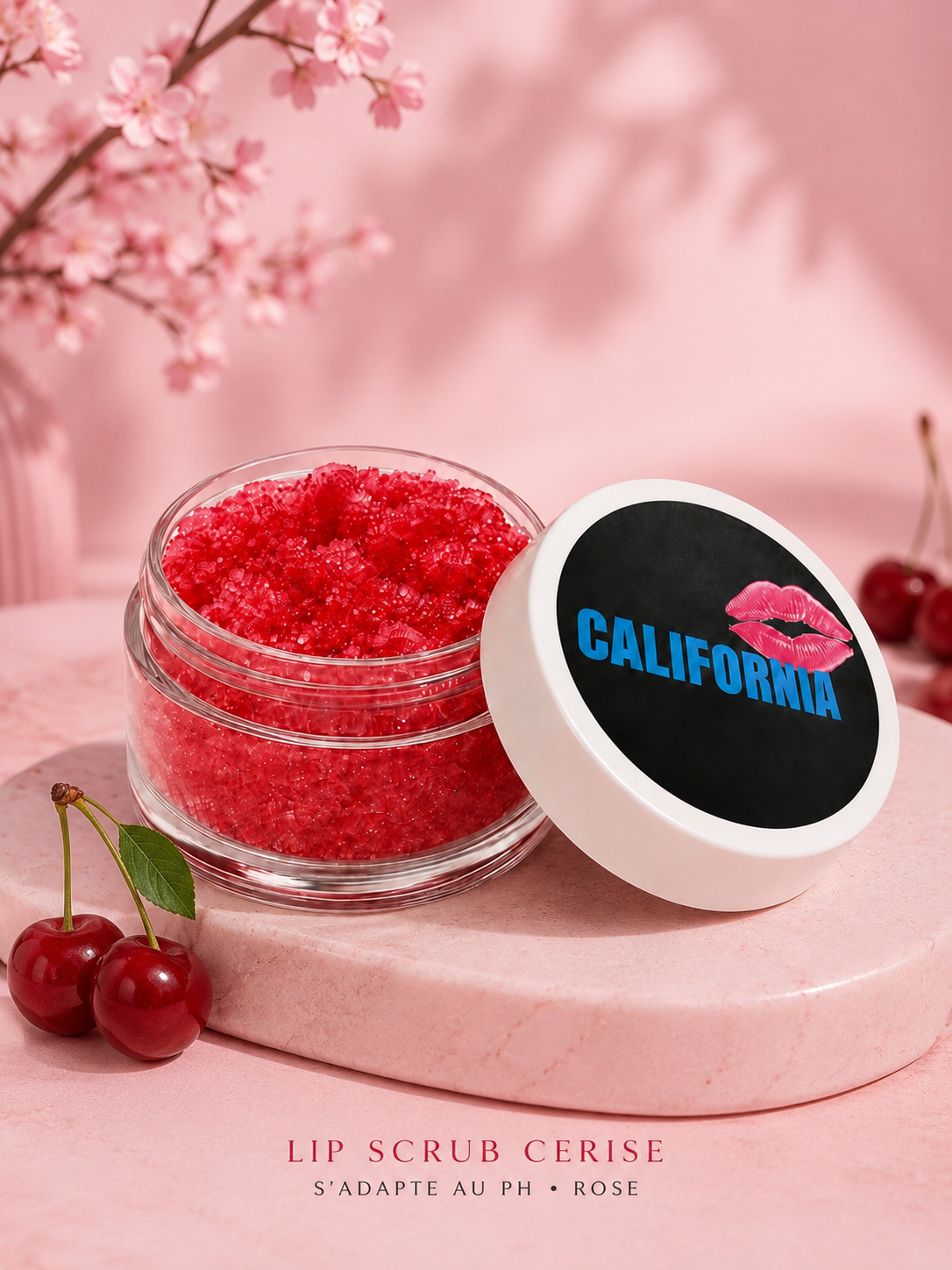 Lip Mask Scrub rose – California Cosmetics