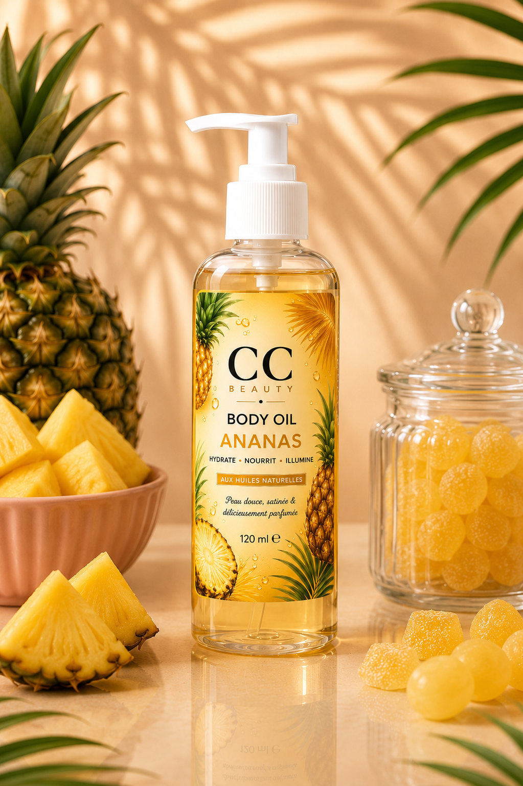Body Oil Ananas Pailleté